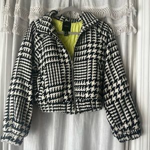 Black and White Houndstooth Jacket